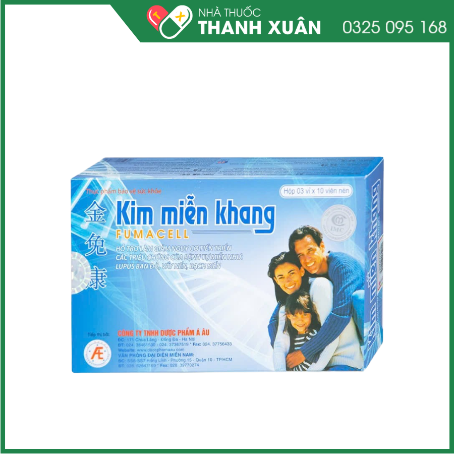 Kim Miễn Khang thực phẩm hỗ trợ trị vảy nến